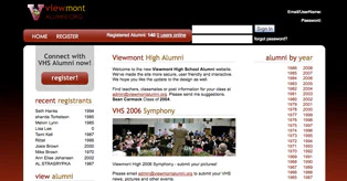 screenshot of Easy Alumni